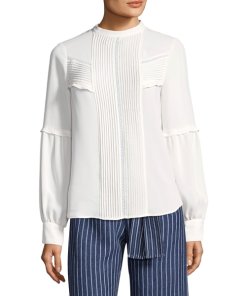 Alexis Barrett Pleated Front Top