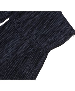 Alice + Olivia Keiko Pleated One-Shoulder Wide-Leg Jumpsuit