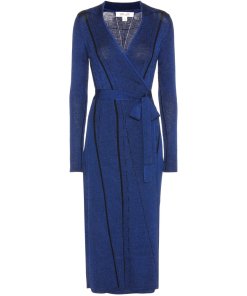 Diane von Furstenberg Transfer Rib Wrap Dress