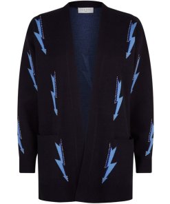 Sandro Juste Lightning Bolt Open-Front Cardigan
