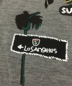 Alice + Olivia LA Embroidered Wool Sweater