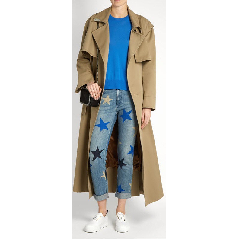 Stella McCartney Star-Print Slim Boyfriend Jeans