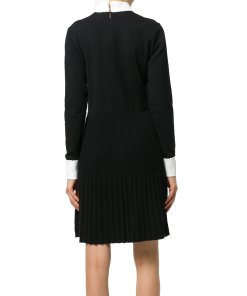 Tory Burch Sabina Contrast Collar Knit Dress