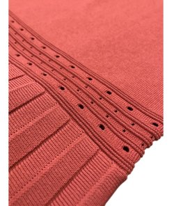 Sandro Etor Eyelet-Detail Pleated Knit Dress