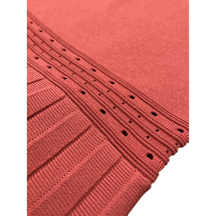 Sandro Etor Eyelet-Detail Pleated Knit Dress  evaChic