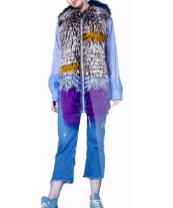 Feel Good Fur Sparkly Zip-Up Fluffy Scarf