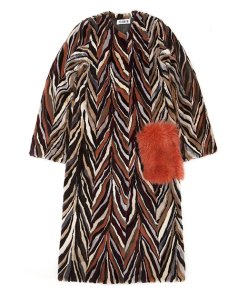 Feel Good Fur Fluffy Pocket Fur Coat