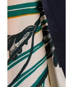 Diane von Furstenberg Floral Print Silk Wrap Blouse