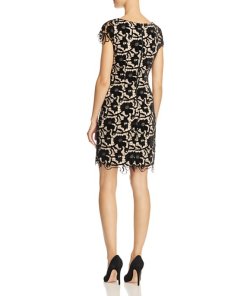 Alice + Olivia Clover Velvet Lace Dress