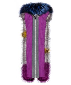 Feel Good Fur Sparkly Zip-Up Fluffy Scarf