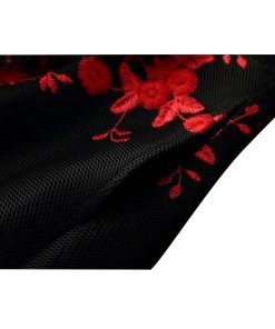 Maje Rudio Embroidered Tulle Dress