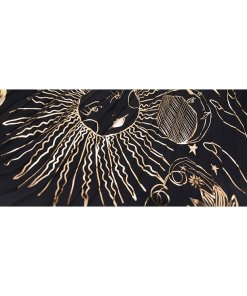 Alice + Olivia Shannon Sun Print Pleated Chiffon Maxi Skirt