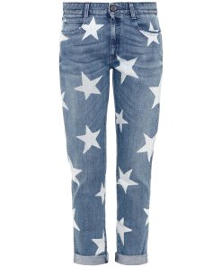 Stella McCartney Star-Print Slim Boyfriend Jeans