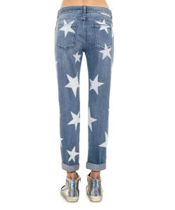 Stella McCartney Star-Print Slim Boyfriend Jeans