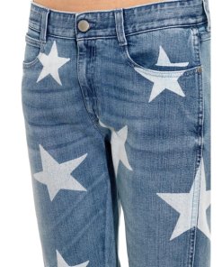 Stella McCartney Star-Print Slim Boyfriend Jeans