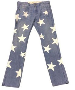 Stella McCartney Star-Print Slim Boyfriend Jeans