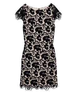 Alice + Olivia Clover Velvet Lace Dress