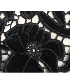 Alice + Olivia Clover Velvet Lace Dress