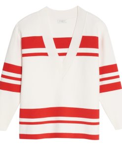Sandro Polvo Oversized Stripe Sweater