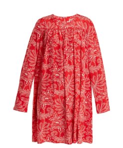 Diane von Furstenberg Ullman Floral Print Silk Dress
