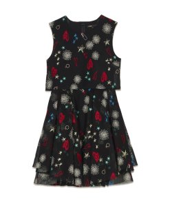 Maje Rachel Heart & Floral Print Mini Dress