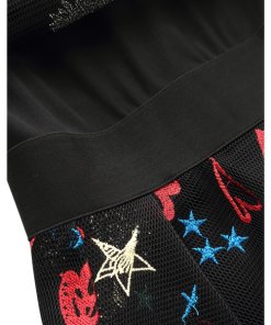 Maje Rachel Heart & Floral Print Mini Dress