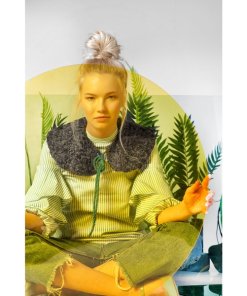 Feel Good Fur Hiking Rope Oversize Peter Pan Collar