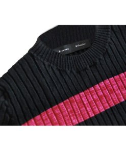 Proenza Schouler Striped Knit Long-Sleeve Midi Dress