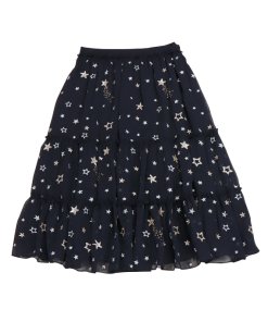 Kate Spade Raeanne Star Embroidered Ruffle Skirt