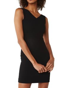 Maje Rhea Sleeveless Crepe Dress