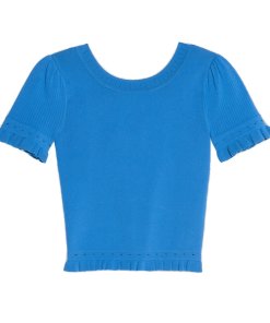Sandro Eyelet Quincy Top & Izzy Pleated Skirt