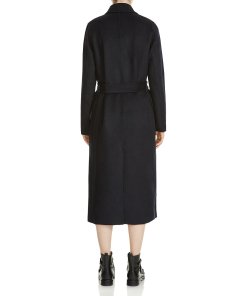Maje Geode Double-Face Belted Coat