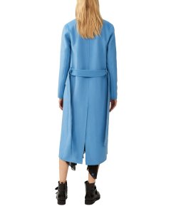Maje Geode Double-Face Belted Coat