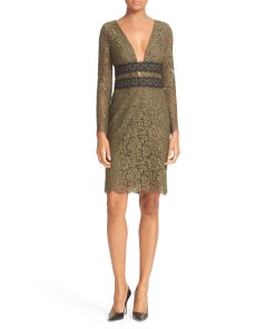 Viera Double V-Neck Lace Dress