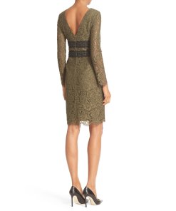 Viera Double V-Neck Lace Dress