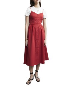 Maje Rimana Spaghetti Strap Cotton Dress