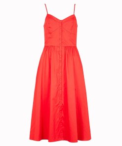 Maje Rimana Spaghetti Strap Cotton Dress