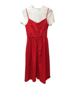 Maje Rimana Spaghetti Strap Cotton Dress