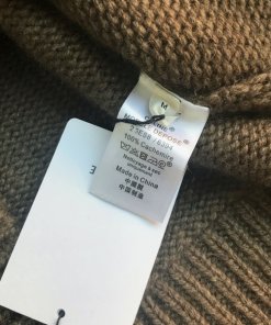 Céline Asymmetric Cropped Crewneck Cashmere Sweater
