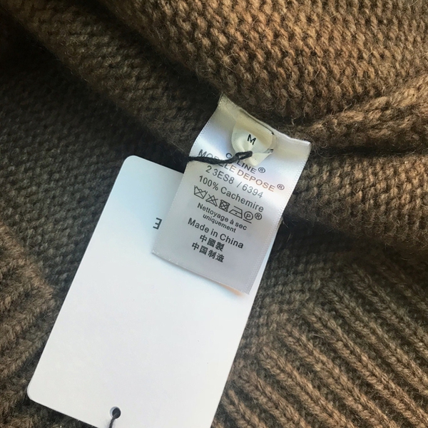 Céline Asymmetric Cropped Crewneck Cashmere Sweater