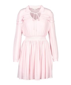 Maje Rubin Smocked Blouson Dress