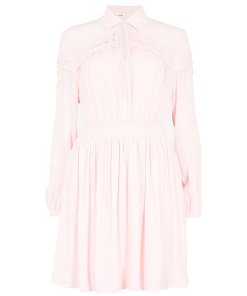 Maje Rubin Smocked Blouson Dress