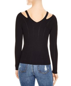 Sandro Nolwene Eyelet-Detail Cutout Sweater