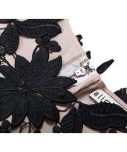Alice + Olivia Margy Guipure Lace Fitted Dress