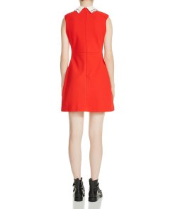 Maje Rangat Peter Pan Collar Mini Dress