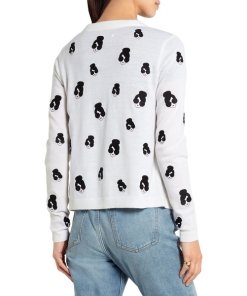 Alice + Olivia Stacey Emoji Embroidered Cardigan