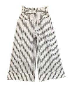 Alice + Olivia Ryan Striped Stretch-Cotton Culottes