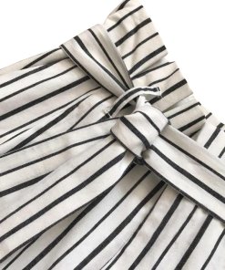 Alice + Olivia Ryan Striped Stretch-Cotton Culottes