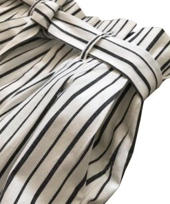 Alice + Olivia Ryan Striped Stretch-Cotton Culottes