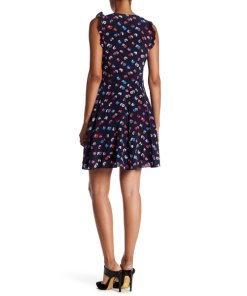 Rebecca Taylor Sakura Sleeveless V-Neck Silk Dress